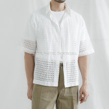 Load image into Gallery viewer, Kim Shirt Kemeja Oversize Unisex Katun Bordir - Batik Pastel