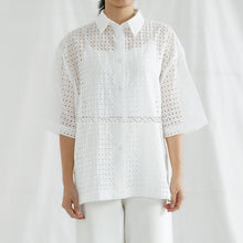 Load image into Gallery viewer, Kim Shirt Kemeja Oversize Unisex Katun Bordir - Batik Pastel