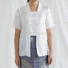Load image into Gallery viewer, Awan atasan Kebaya Kutubaru Bordir Scallop Viscose - Batik Pastel