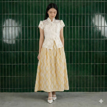 Muat gambar ke penampil Galeri, Hua top atasan blouse bordir kerah shanghai cheongsam cny