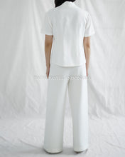 Load image into Gallery viewer, Chrysanthemum Top Top With Floral Embroidery - White