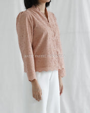 Load image into Gallery viewer, Shella Top LONG Embroidered Cotton Top - Pink