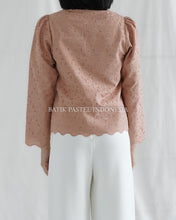 Load image into Gallery viewer, Shella Top LONG Embroidered Cotton Top - Pink