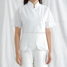 Load image into Gallery viewer, Kebaya Janggan Modern Atasan Katun Bordir - Batik Pastel
