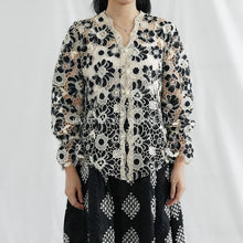 Load image into Gallery viewer, Bella Top Atasan Brokat Prada Lace - Batik Pastel
