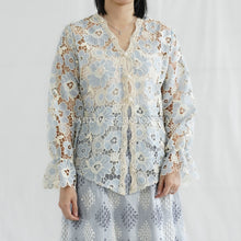 Load image into Gallery viewer, Bella Top Atasan Brokat Prada Lace - Batik Pastel
