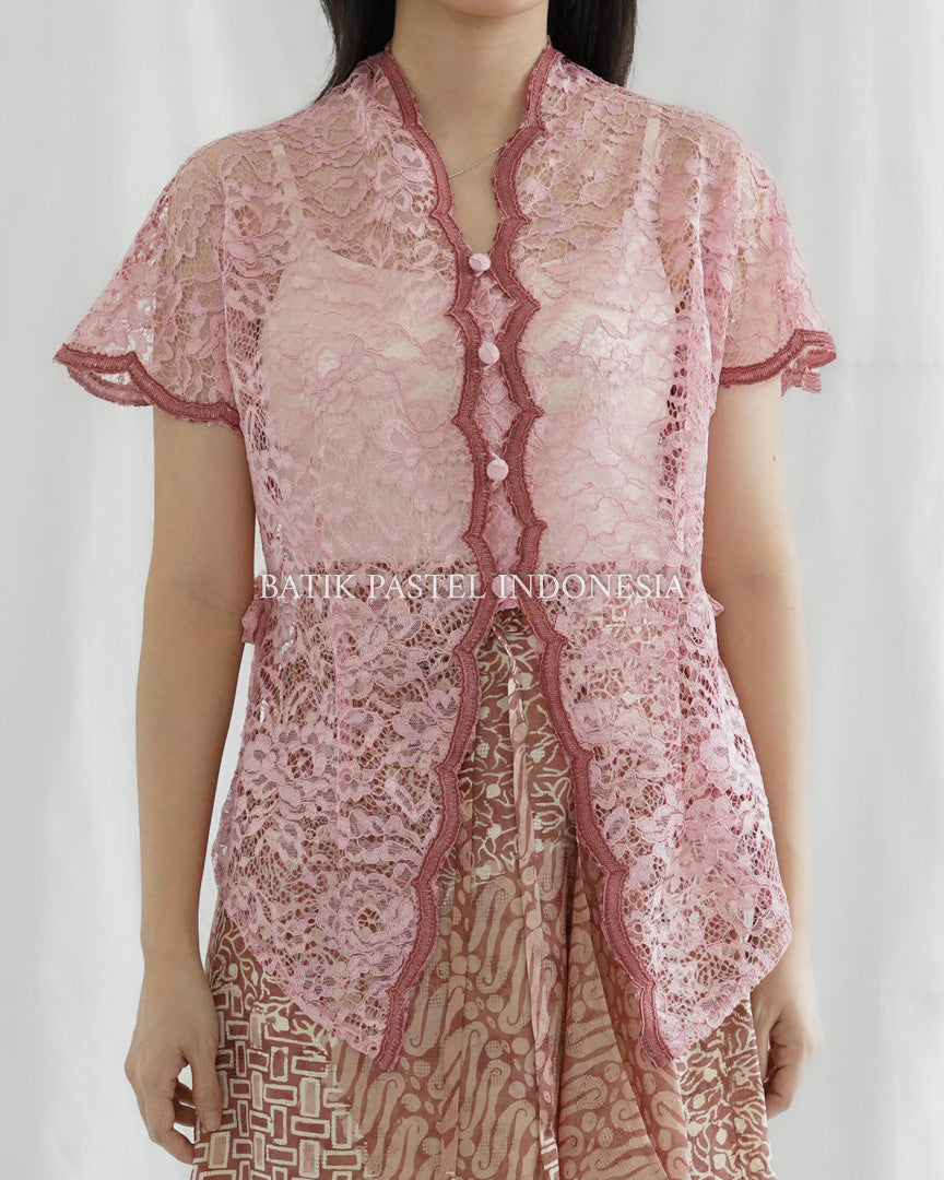 Seroja Kebaya atasan Brokat Modern - Batik Pastel