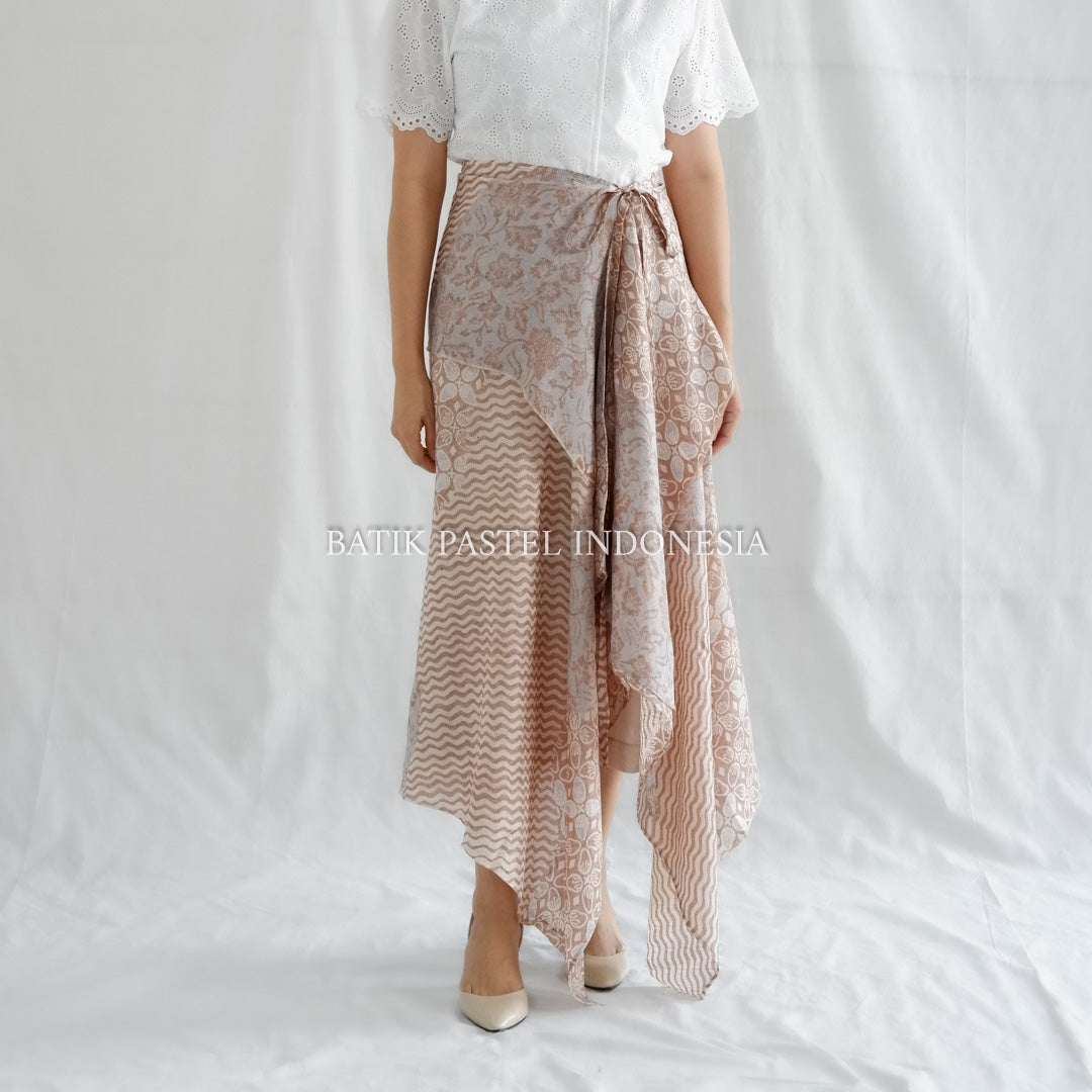Kara Skirt - Rok Batik Modern model Kain Ikat Instant – Batik Pastel