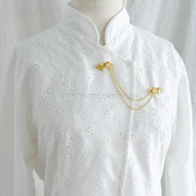 Muat gambar ke penampil Galeri, Bros / Brooch rantai aksesoris kebaya janggan batik pastel
