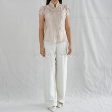 Muat gambar ke penampil Galeri, Hua top atasan blouse bordir kerah shanghai cheongsam cny
