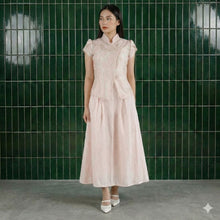 Muat gambar ke penampil Galeri, Hua top atasan blouse bordir kerah shanghai cheongsam cny
