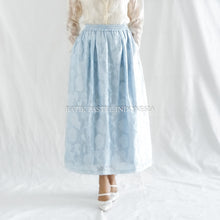 Load image into Gallery viewer, Batik Pastel MeiHua Skirt Bordir Timbul Premium - Rok Karet Lipit Mewah Pinggang Full Karet Bawahan Kebaya Lebaran 2026
