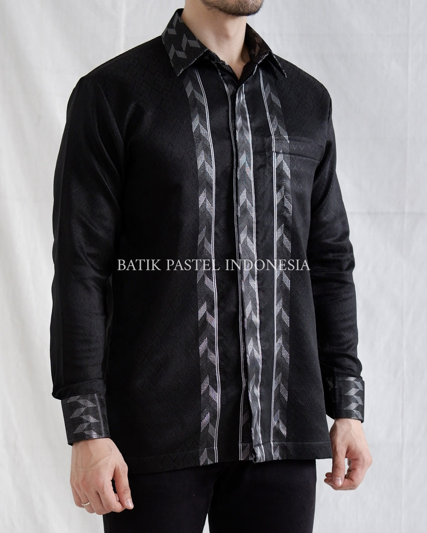 PO Kemeja Tenun - Black