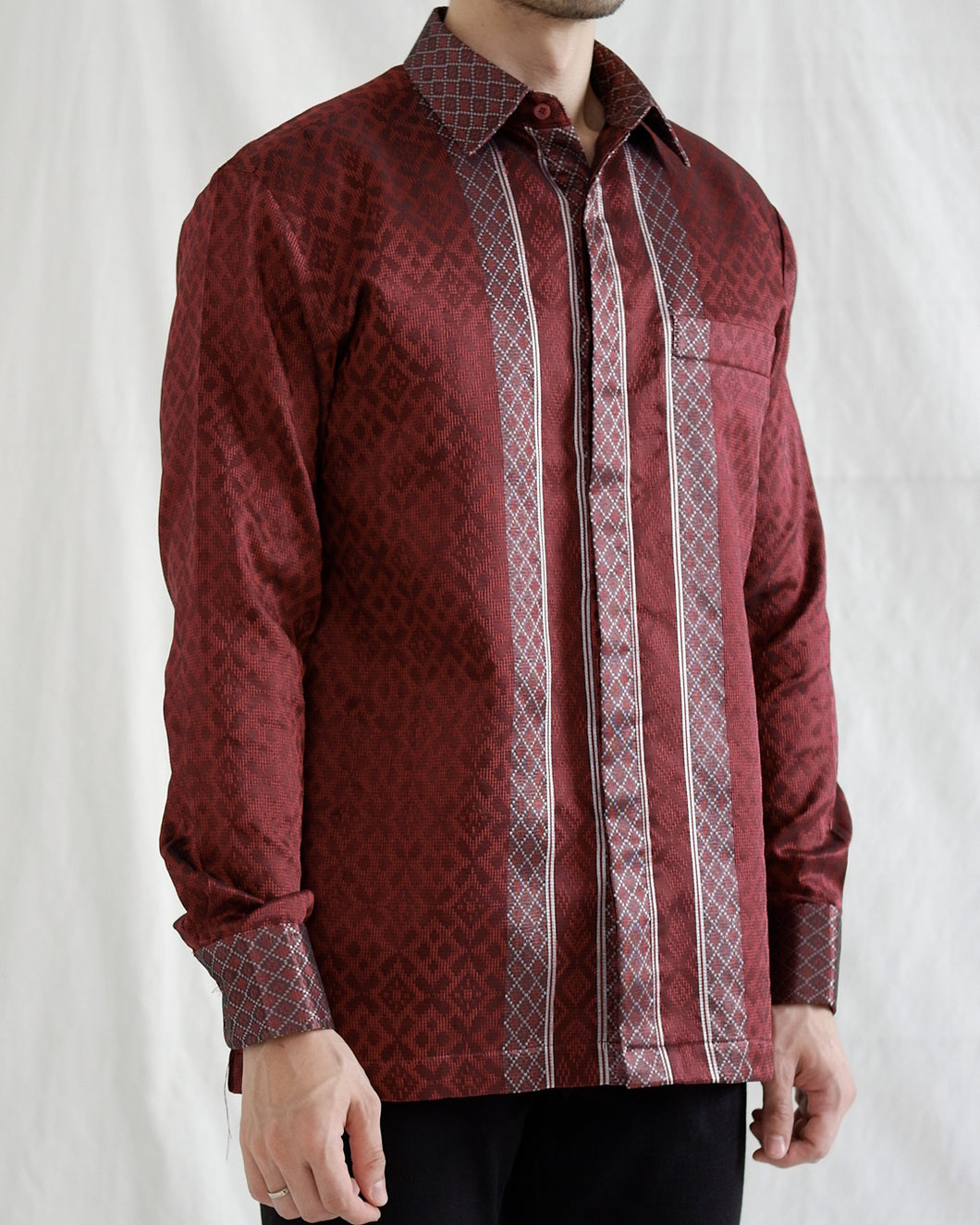 PO Woven Shirt - Maroon