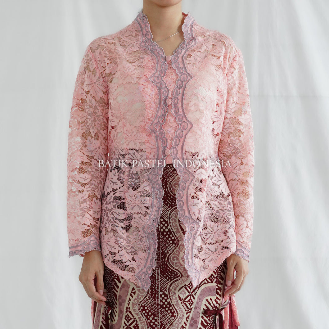 Seroja Kebaya atasan Brokat Modern - Batik Pastel