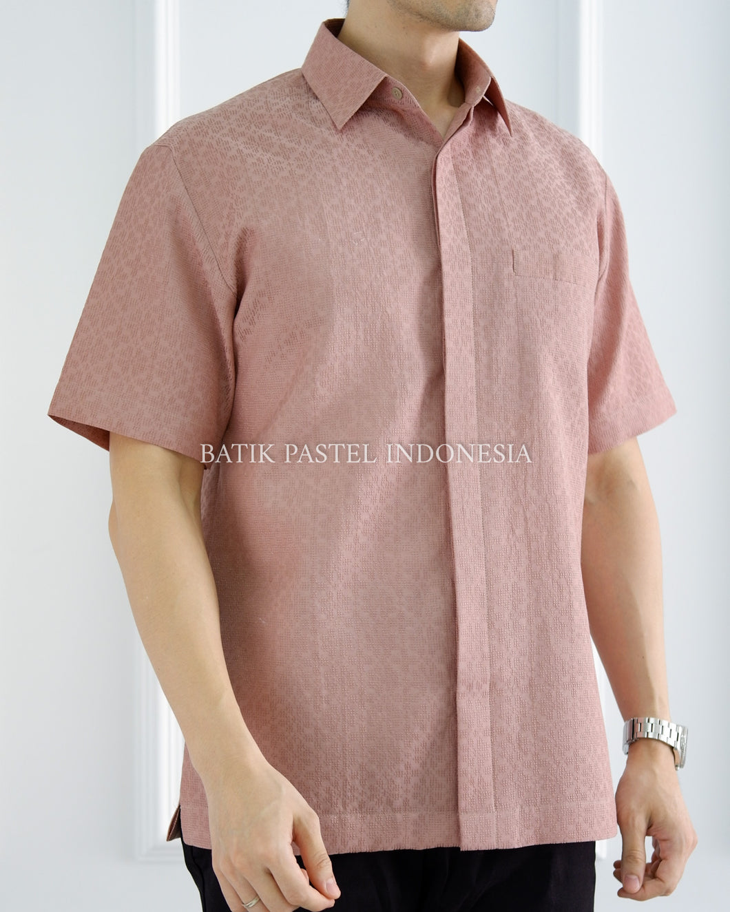 PO Plain Woven Shirt - Dusty Rose