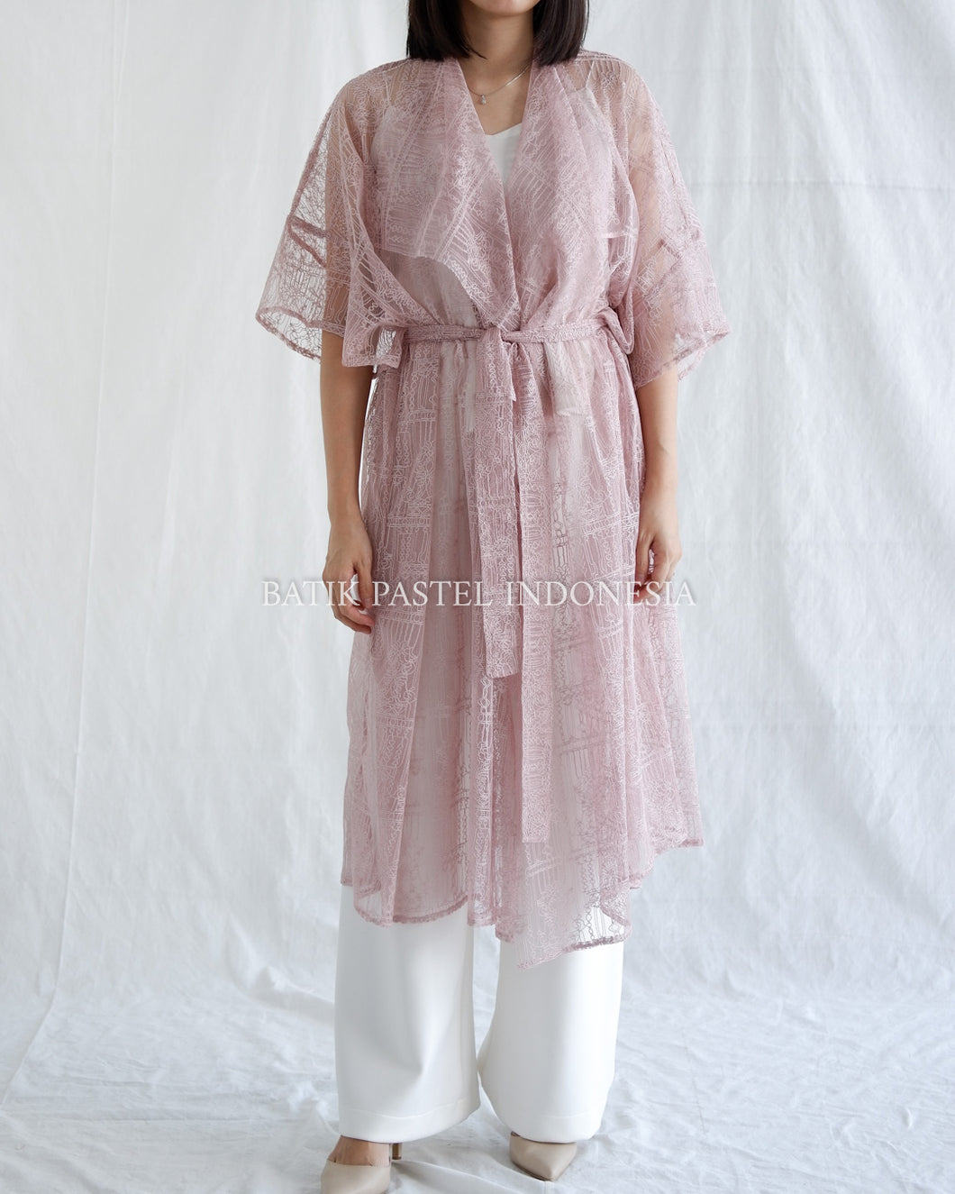 Lily Outer Brocade - Dusty Pink